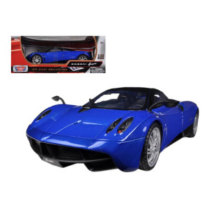 Pagani Huayra Blue with Black Top 118 Diecast Model car by Motormax