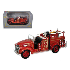 1941 gMc Fire Engine Truck Red 132 Diecast Model by Signature Models