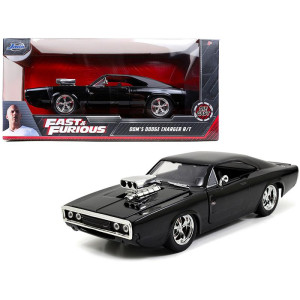 Doms Dodge charger RT Black The Fast and the Furious (2001) Movie 124 Diecast Model car by Jada