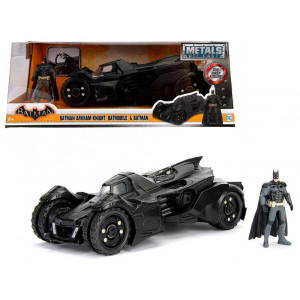 Arkham Knight Batmobile with Batman Diecast Figure 124 Diecast Model car by Jada