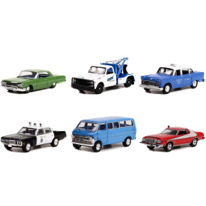 Hollywood Special Edition Starsky and Hutch (1975-1979) TV Series Set of 6 pieces Series 2 164 Diecast Model cars by greenlight