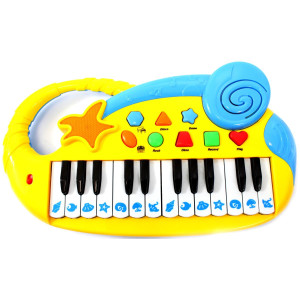 Electronic Piano Keyboard With Record And Playback (Yellow)