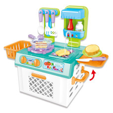 Mini Kitchen Playset With Sound And color changing Lights For Realistic cooking