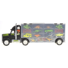 22 Transport Dinosaurs car carrier Truck Toy Includes Dinosaur Toys, cars and Helicopter