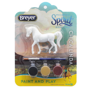 Breyer Spirit Riding Free Paint and Play Kit: chica Linda