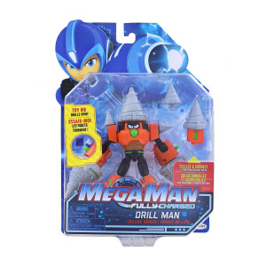 Mega Man Fully charged 7 Inch Action Figure Deluxe Drill Man