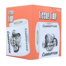 Tissue Time Wipe Out corruption Novelty Toilet Paper One Roll