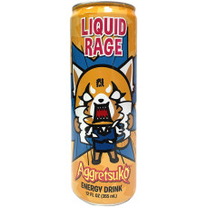 Sanrio Aggretsuko Liquid Rage 12oz Energy Drink 1 can