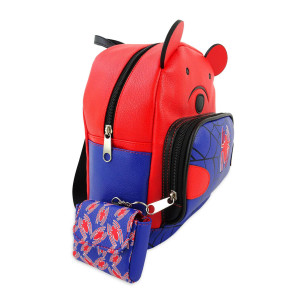 Marvel Spider-Man Bear 10 Inch Pleather Backpack w coin Purse