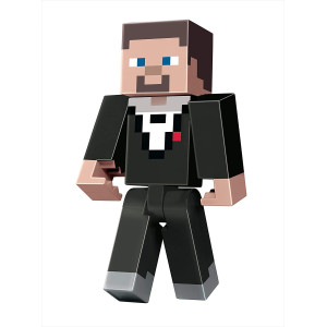 Minecraft Dungeons Large 11 Inch Articulated Action Figure Tuxedo Steve