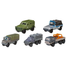 Jurassic World Matchbox Die-cast Vehicle 5-Pack All Terrain Fleet