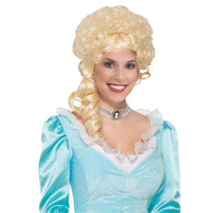 Blonde Belle colonial costume Wig