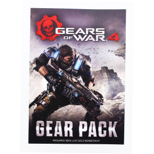 gears of War 4 gear Pack code card