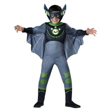 Wild Kratts child Muscle chest costume green chris Kratt Bat Size 8