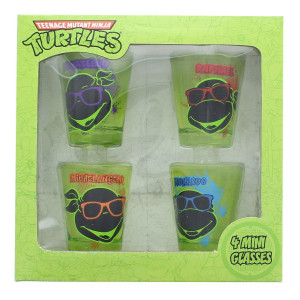 Teenage Mutant Ninja Turtles Faces Shot glass Set of 4