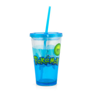 Pokemon carnival cup With glitter and confetti Featuring Squirtle 16oz