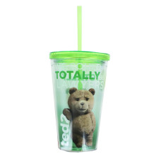 Ted 2 Lawyers 18oz carnival cup w Lid and Straw