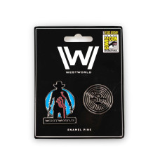 EXcLUSIVE Westworld Man In Black & Maze Pins Enamel collector Pins Set of 2