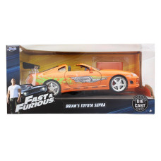 Fast & Furious 1:24 Diecast Vehicle: Brians Toyota Supra, Orange