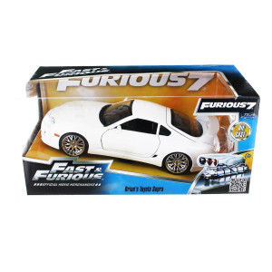Fast & Furious 1:24 Diecast Vehicle: White Toyota Supra
