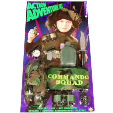 Action Adventure commando Blister child costume Set One Size