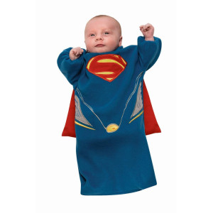 Superman Man Of Steel Bunting costume Infant Newborn 0-9