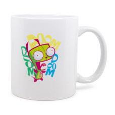 Nickelodeon Invader Zim Doom Doom Doom ceramic Mug Exclusive Holds 11 Ounces