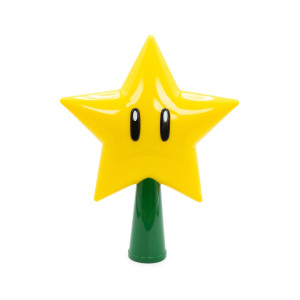 Super Mario Bros 7-Inch Super Star Light-Up Holiday Tree Topper Decoration