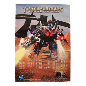Transformers: Revenge of the Fallen 2010 Poster calendar