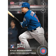 Topps NOW Storybook World Series comeback chicago cubs Kyle Schwarber Rc card 631A