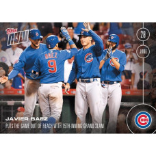 MLB 2016 Topps NOW card 191 chicago cubs Javier Baez Trading card