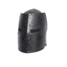 Knight Box Helmet Black Adult costume OS