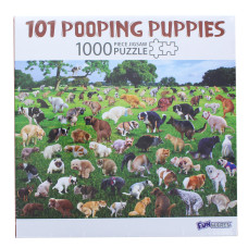 101 Pooping Puppies 1000 Piece Jigsaw Puzzle