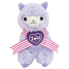 Llama Sweet Heart Alpaca 45 Plush Key chain Purple