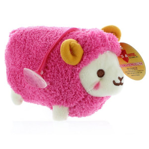 Prime Plush 6 Stuffed Animal with Sound Fluffy Sheep Red