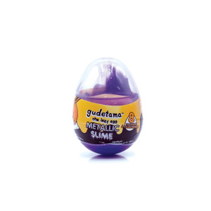 gudetama The Lazy Egg Metallic Slime & Mini Figure Purple