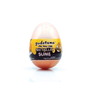 gudetama The Lazy Egg Metallic Slime & Mini Figure Yellow