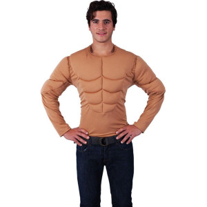 Padded Muscle chest Adult costume Shirt - X-Large