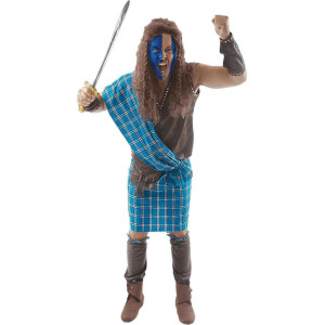 Scottish Warrior Medieval Braveheart Adult costume - Standard