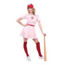 Rockford Peaches Womens costume Baseball Uniform - Small