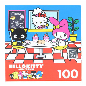 Hello Kitty 100 Piece Jigsaw Puzzle Hello Kitty and Friends cafe