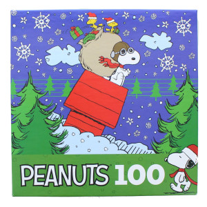 Peanuts 100 Piece Kids Jigsaw Puzzle Snoopys christmas Delivery