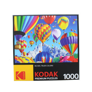 Balloons Over A Mountain 1000 Piece Jigsaw Puzzle