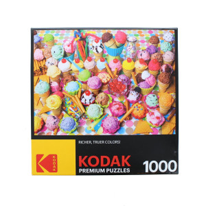 Variety of colorful Ice cream 1000 Piece Jigsaw Puzzle