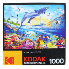 Playful Summer Dolphins 1000 Piece Kodak Premium Jigsaw Puzzle