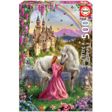 Fairy and Unicorn 500 Piece Jigsaw Puzzle