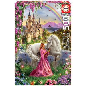 Fairy and Unicorn 500 Piece Jigsaw Puzzle