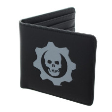gears of War 4 Embossed crimson Omen Logo Bi-Fold Wallet