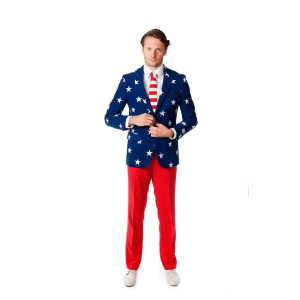 Stars and Stripes Mens costume Suit: Size 42