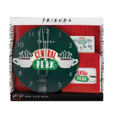 Friends 3-Piece Kitchen Set clock Tea Towel Magnetic To Do List